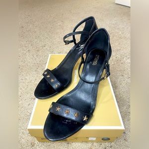 Michael Kors Black Leather Heels